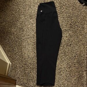 Zella Black High-Rise Leggings- Cropped